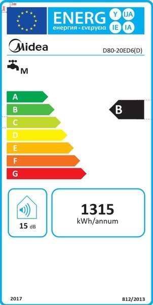 Електричний водонагрівач MIDEA PRIME Wi-Fi D80-20ED6 (D) 3975 фото