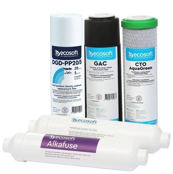 Комплект картриджів Ecosoft PURE Alkafuse "6 місяців" (CHV5PUREALC) CHV5PUREALC фото
