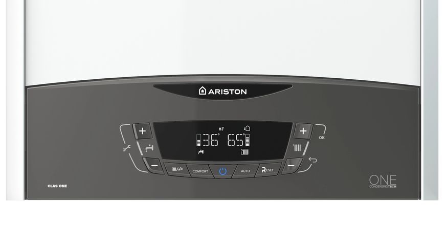 Двоконтурний конденсаційний газовий котел Ariston CLAS ONE WIFI 24 (3302123) + комплект димоходу 3302123 фото
