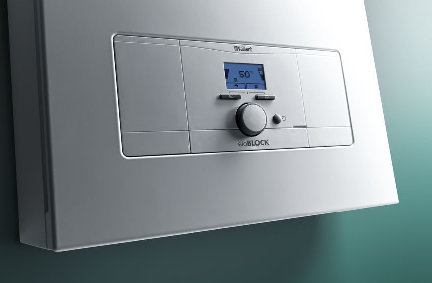 Котел електричний Vaillant eloBLOCK VE12/14 ЕU II (6 + 6 кВт) настінний (380 В) з шиною eBus (0010023684) 0010023684 фото