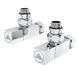 Кран кутовий Laris 1/2" - 3/4" Кватро Класік 2шт. (LX-851) 71401060 фото 1