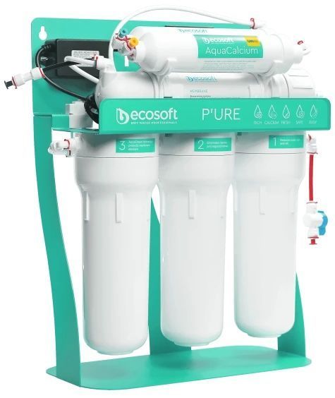 Фільтр зворотного осмосу Ecosoft P&rsquo;URE AquaCalcium Mint з помпою на станині (MO675PSMACECO) MO675PSMACECO фото