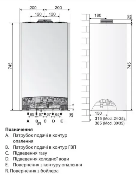Одноконтурний конденсаційний газовий котел Ariston CLAS ONE SYSTEM 35 (3301032) 3301032 фото