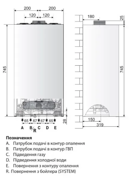Двоконтурний конденсаційний газовий котел Ariston CARES S 30 (3301638) 3301638 фото