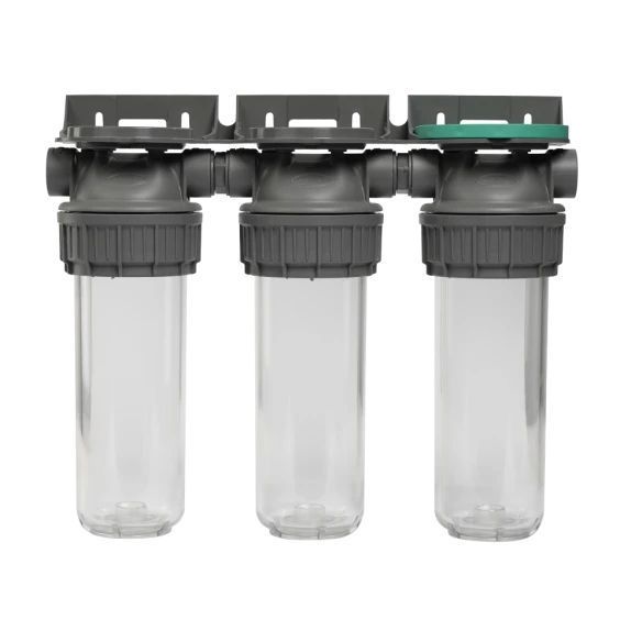 Колба фільтра прозора 3P TRIPLEX РЕТ для холодної води Ecosoft 3/4" FTPP3P0130/G118 фото