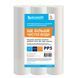 Комплект картриджів 3 шт. зі спіненого поліпропілену Ecosoft 2,5"x10" 5 мкм (CPV325105ECO)