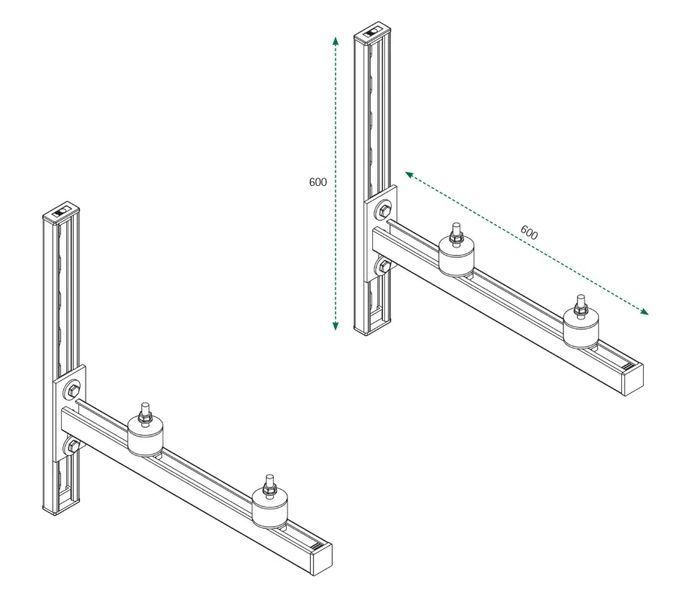 Комплект консолей Walraven BIS RapidStrut&reg; 600мм 6901960U фото