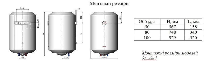 Электрический водонагреватель Novatec Standart NT-S 80 2007 фото